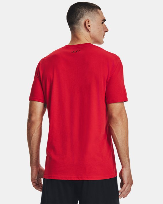 Men's UA Left Chest Lockup T-Shirt in Red image number 1